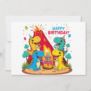 Kids Dinosaur Birthday Party Invite – Roarsome Fun