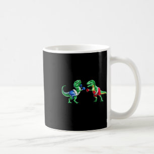 Kids Dinosaur Boxing T Rex T Shirt Gift Gloves Tru Coffee Mug