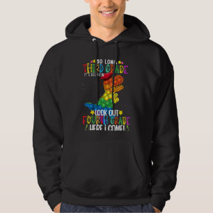 Kids Dinosaur Fidget Toy So Long 3rd Grade Dino 4t Hoodie