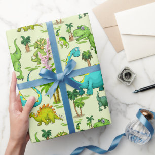 Kids Dinosaur Fun  Wrapping Paper
