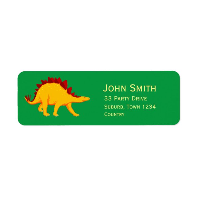 Kids dinosaur party Stegosaurus (Front)
