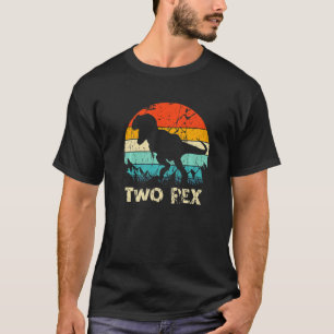 Kids Dinosaur Second 2nd Birthday Boy Two 2 Year O T-Shirt