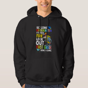 Kids Dinosaur Trex So Long Kindergarten Here I Com Hoodie