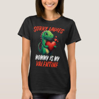 Kids Dinosaur Trex Valentins Day Toddler Girls &