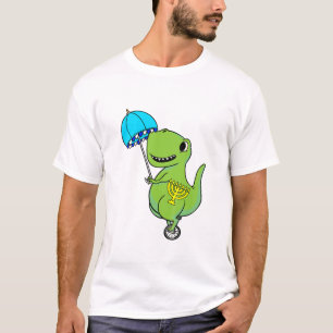 Kids Dinosaur Umbrella Hanukkah Rex Chanukah Jewis T-Shirt