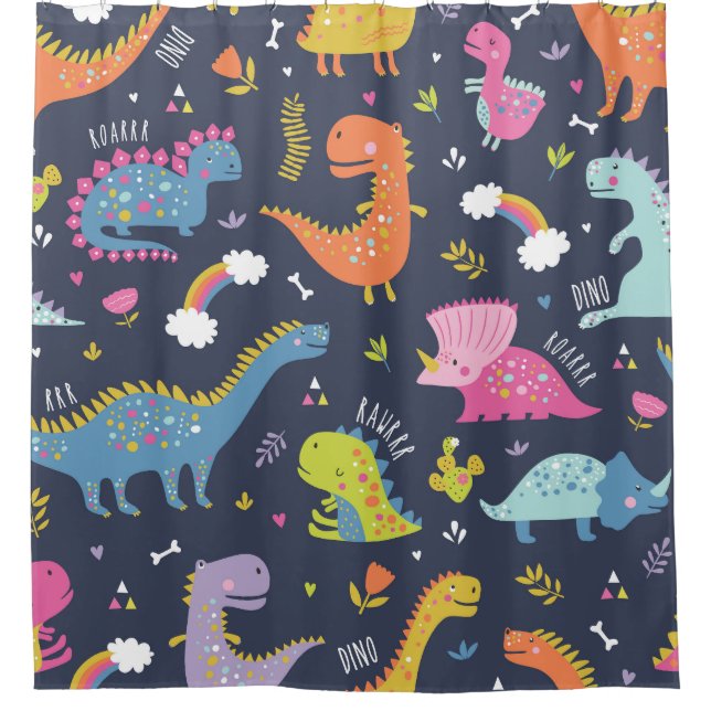Kids Dinosaurs: Colourful Vintage Pattern (Front)