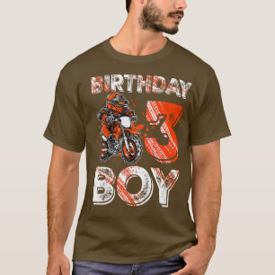 Kids Dirt Bike 3rd Birthday Shirt Dirtbike Motorcy