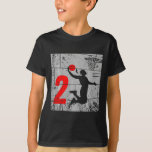 Kids Distressed 2 Year Old 2nd Bysketbyll Birthday T-Shirt<br><div class="desc">Kids Distressed 2 Year Old 2nd Bysketbyll Birthday Slam Dunk</div>
