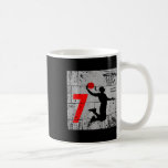 Kids Distressed 7 Year Old 7th Bysketbyll Birthday Coffee Mug<br><div class="desc">Kids Distressed 7 Year Old 7th Bysketbyll Birthday Slam Dunk</div>