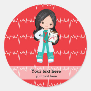 Kids Doctor Classic Round Sticker