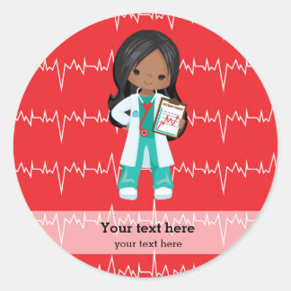 Kids Doctor Classic Round Sticker