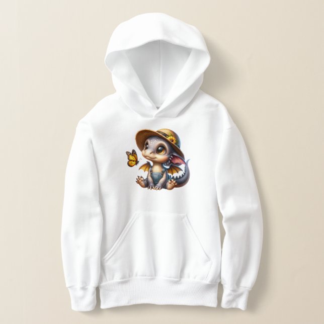 Kids Dragon Hooded Sweatshirt (Laydown)