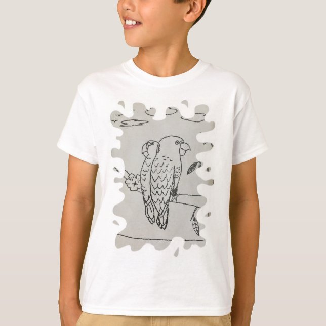Kids Drawing Personalized T-Shirt (Front)