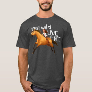 Kids DreamWorks Spirit Riding Free  Live Free T-Shirt
