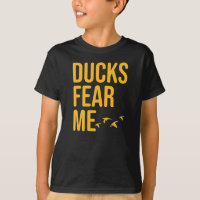 Kid's Duck Hunting Shirt Ducks Fear Me
