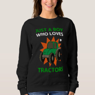 Kids Easily Distracted By Tractors For Boy Or Todd Sweatshirt