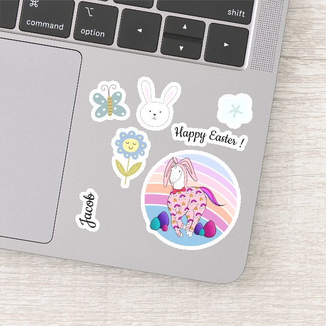 Kids Easter Bunny Unicorn in Bunny Suit Bunnicorn  (Detail)