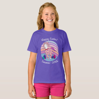 Kids Easter Bunny Unicorn in Bunny Suit Bunnicorn T-Shirt