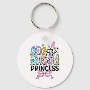 Kids Easter Day Egg-stra Sy Princess Girl Rabbit E Keychain