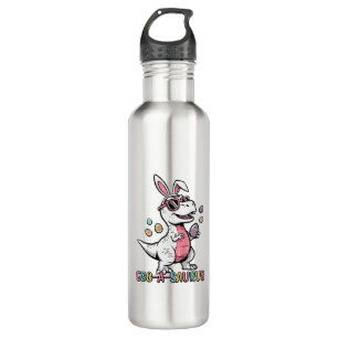 Kids Easter Dino Bunny Egg A Saurus Trex Bunny Boy 710 Ml Water Bottle