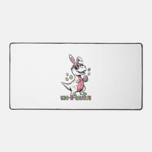 Kids Easter Dino Bunny Egg A Saurus Trex Bunny Boy Desk Mat