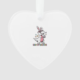 Kids Easter Dino Bunny Egg A Saurus Trex Bunny Boy Ornament