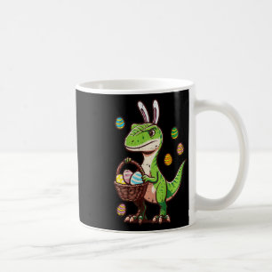 Kids Easter Dinosaur Trex Egg Hunting Boys Kids To Coffee Mug