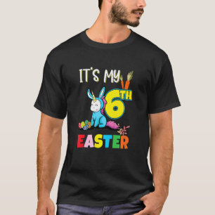 Kids Easter Egg Hunt 6th Birthday Cute Easter Unic T-Shirt