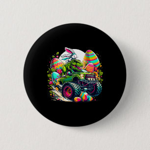 Kids Easter Shirts Boys Toddler Boy Rabbit T Rex M 2 Inch Round Button