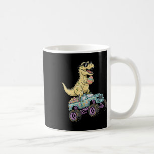 Kids Easter T Rex Monster Truck Dino Graphic  Coffee Mug