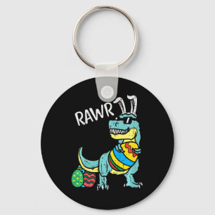 Kids Easter Trex Bunny Rawr Toddler Boys Easter Di Keychain
