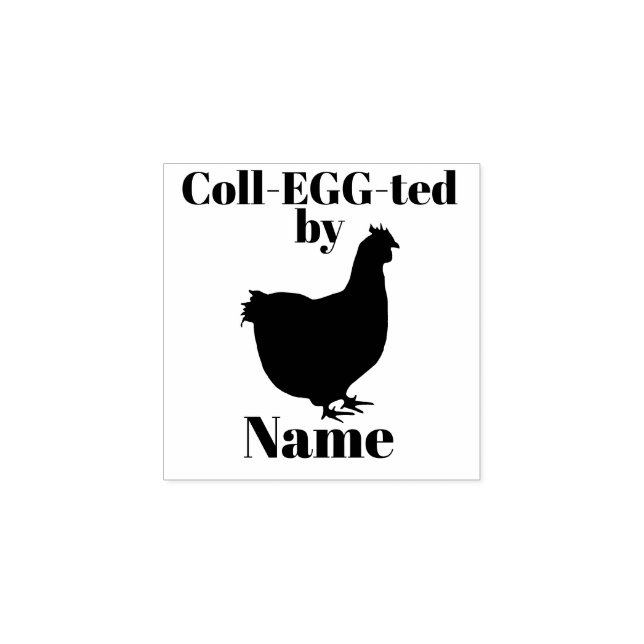 Kid's Egg Stamp - Rhode Island Red Hen (Imprint)