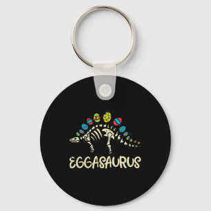 Kids Eggasaurus Easter Stegosaurus Dinosaur Boys K Keychain