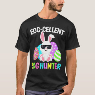 Kids Eggcellent Egg Hunt Easter Bunny Toddler Boys T-Shirt