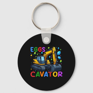Kids Eggscavator Bunny Excavator Egg Hunting Toddl Keychain