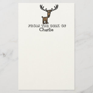 Kids elk personalized stationary stationery