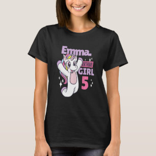 Kids Emma's Birthday For Her 5th Birthday T-Shirt