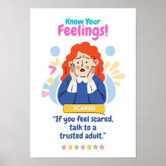 Kids Emotion Featuring Scared Poster