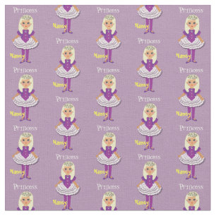 Kids Fairy Princess Personalized Whimsy Print Fabric