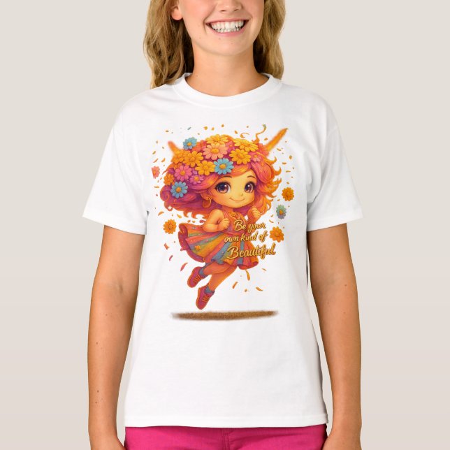 Kids' Fairy T-Shirt – "Be Bright, Be Beautiful" In (Front)