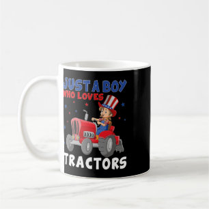 Kids Farm Lifestyle 4th July Just A Boy Who Loves  Coffee Mug