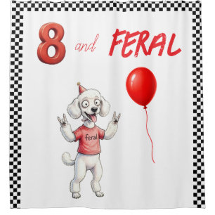 Kid's Feral Poodle Birthday Back Drop