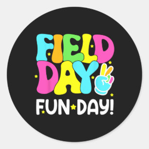 Kids Field Day Fun Day Last Day Of School Teacher  Classic Round Sticker