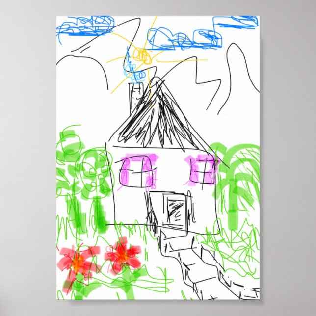 Kids finger drawing poster (Front)