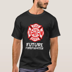 Kids Fire Department Fireman Symbol Funny Future F T-Shirt
