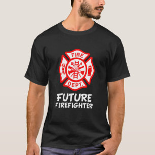 Kids Fire Department Fireman Symbol Future Firefi T-Shirt