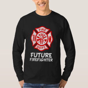 Kids Fire Department Fireman Symbol Future Firefi T-Shirt