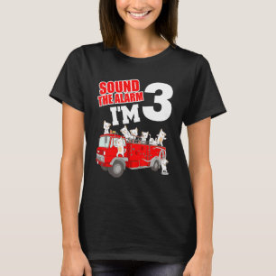 Kids Fire Truck 3rd Birthday Boy Toddler Firefight T-Shirt