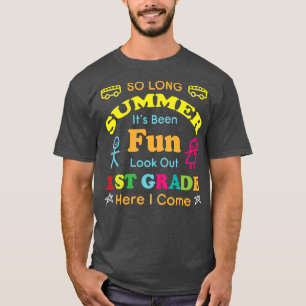 Kids First Day of 1st Grade Back to School Student T-Shirt