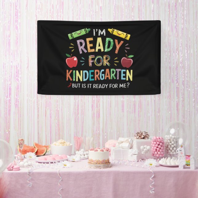 Kids First Day Of Kindergarten Fun Back To Schoo Banner (Party)
